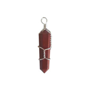 Wire Wrapped Red Jasper Point