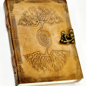 5" x 7" Double Tree Embossed leather w/ latch