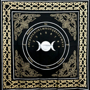 24"x24" Triple Moon Pendulum/ Ouija altar cloth