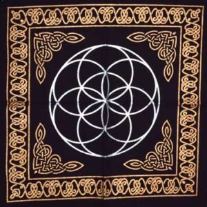 18"x18" Seed of Life altar cloth