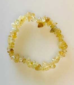 Citrine chip bracelet
