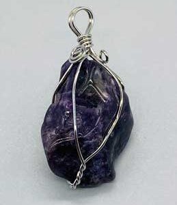 Amethyst wire wrapped
